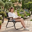 Alloy Steel Portable Foldable Chair Outdoor Furniture Compact Chair Aluminum With Armrests For Travel Camping, Fishing Picnic,Ultralight Low Beach Concert Camping Folding Chair (Multicolor) gallery image