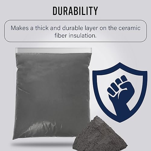 Miniatura 9 de Simond Store Protector térmico de revestimiento refractario de 5 libras para aislamiento de fibra cerámica en forja de herrería  3270 F de alta