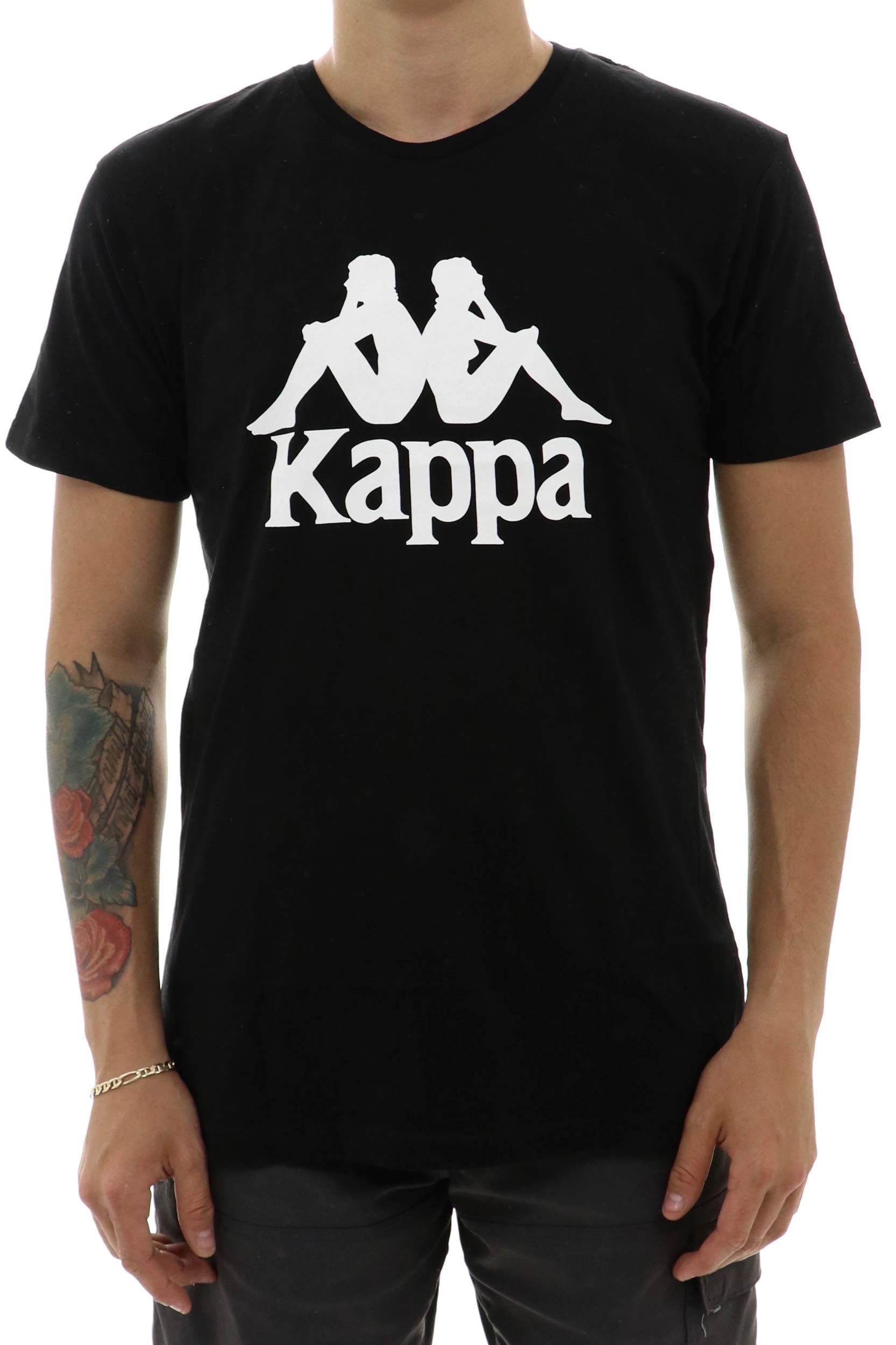 Kappa Men's Black Estessi Auth Tee