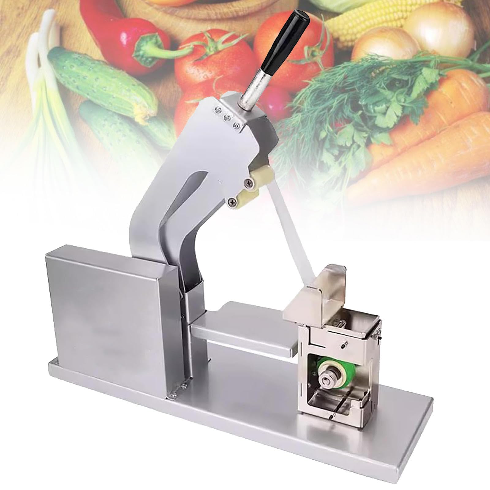 BOOZXCV Vegetable Bundling Machine, Semi-Automatic Packaging for PE/PVC Film, Ideal for Supermarkets and Fresh Produce, Efficient and User-Friendly Design