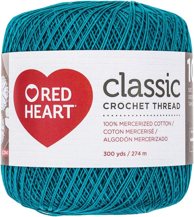 Amazon.com: Red Heart Crochet Threads, 125 Yards, Natural
