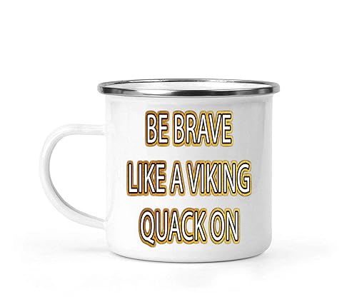 Viking-themed Toy for Little Heroes, Birthday Gift for - Fun Toy with Ax and Shield, Adventure Quote on 12 Oz White Stainless Steel Camping Mug