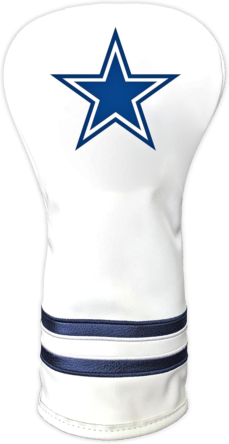 Team Golf NFL Adult-Unisex White Vintage Driver Head Cover
