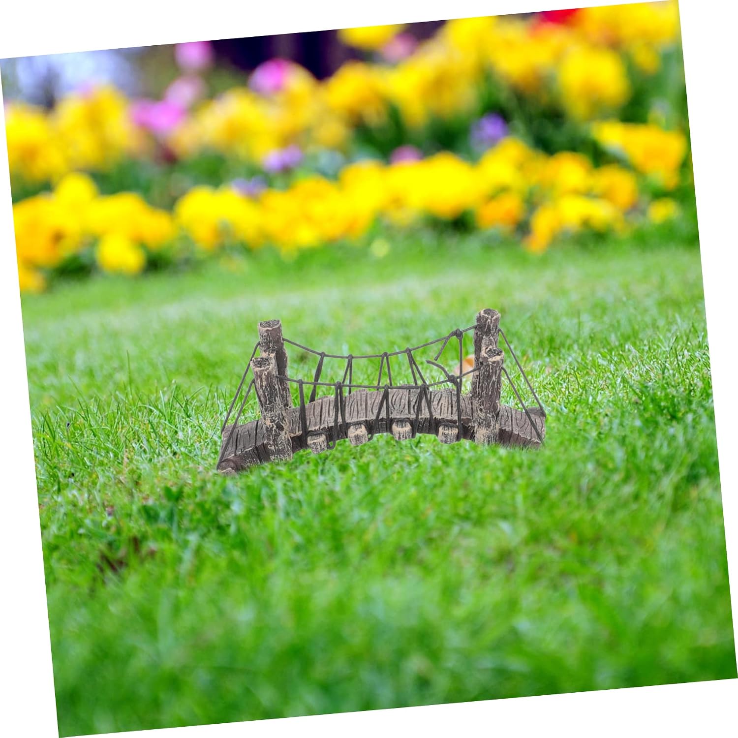 BESPORTBLE 2pcs Resin Bridge Decor Landscape Garden Bridge Model for Dollhouse and Outdoor Decor and Detailed Design for Happy Atmosphere