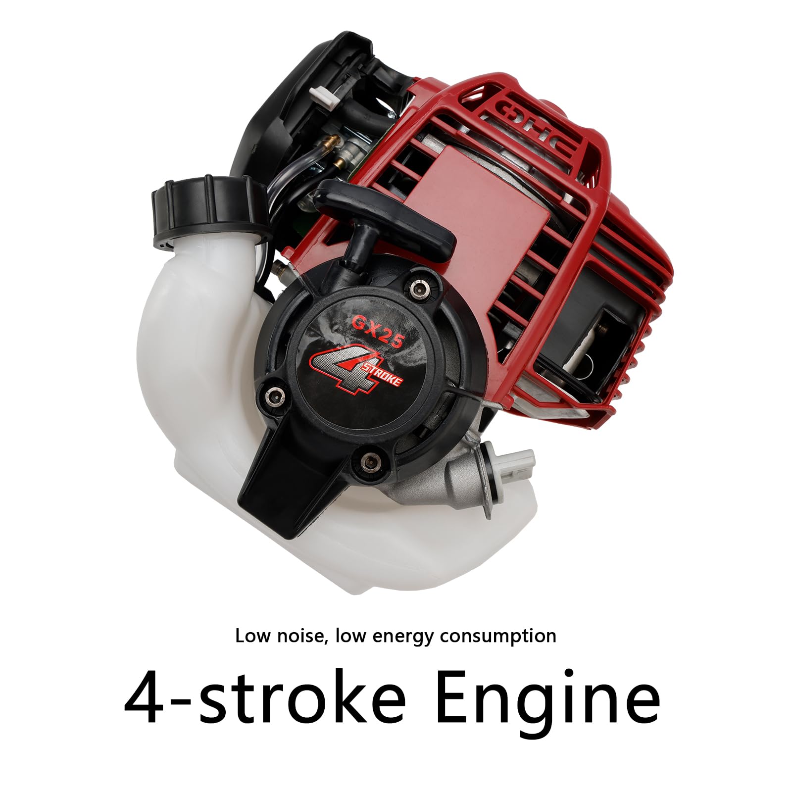 Bruce & Shark 4-Stroke Gasoline Engine GX25 para Brush Cutter | 25cc, 4 HP, Low Noise, Efficient Carburetor | Easy Start, Air-Cooled, Lightweight