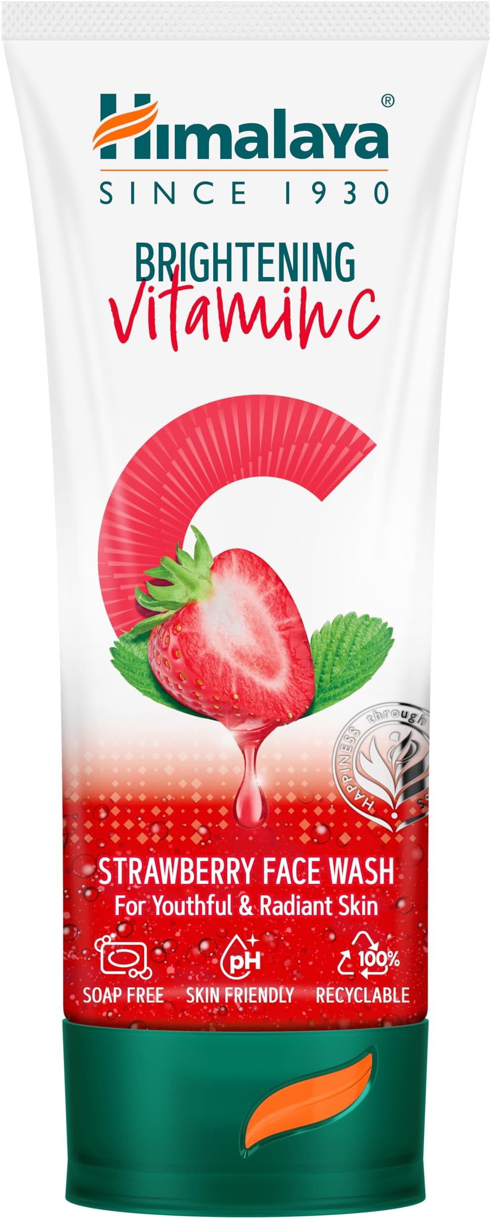 Brightening Vitamin C Strawberry Face Wash | Brightening Face Cleanser | Remove Dull Skin | 50ml