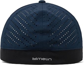 melin MFLX Hydro, Performance Fitted Hat, Water-Resistant Baseball Cap for Men & Women, Navy