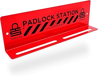 TRADESAFE Lockout Tagout Locks Station - Loto Station Holds up to 10 Safety Padlocks, Loto Locks Rack with No Lock Out Tag Out Padlocks Included