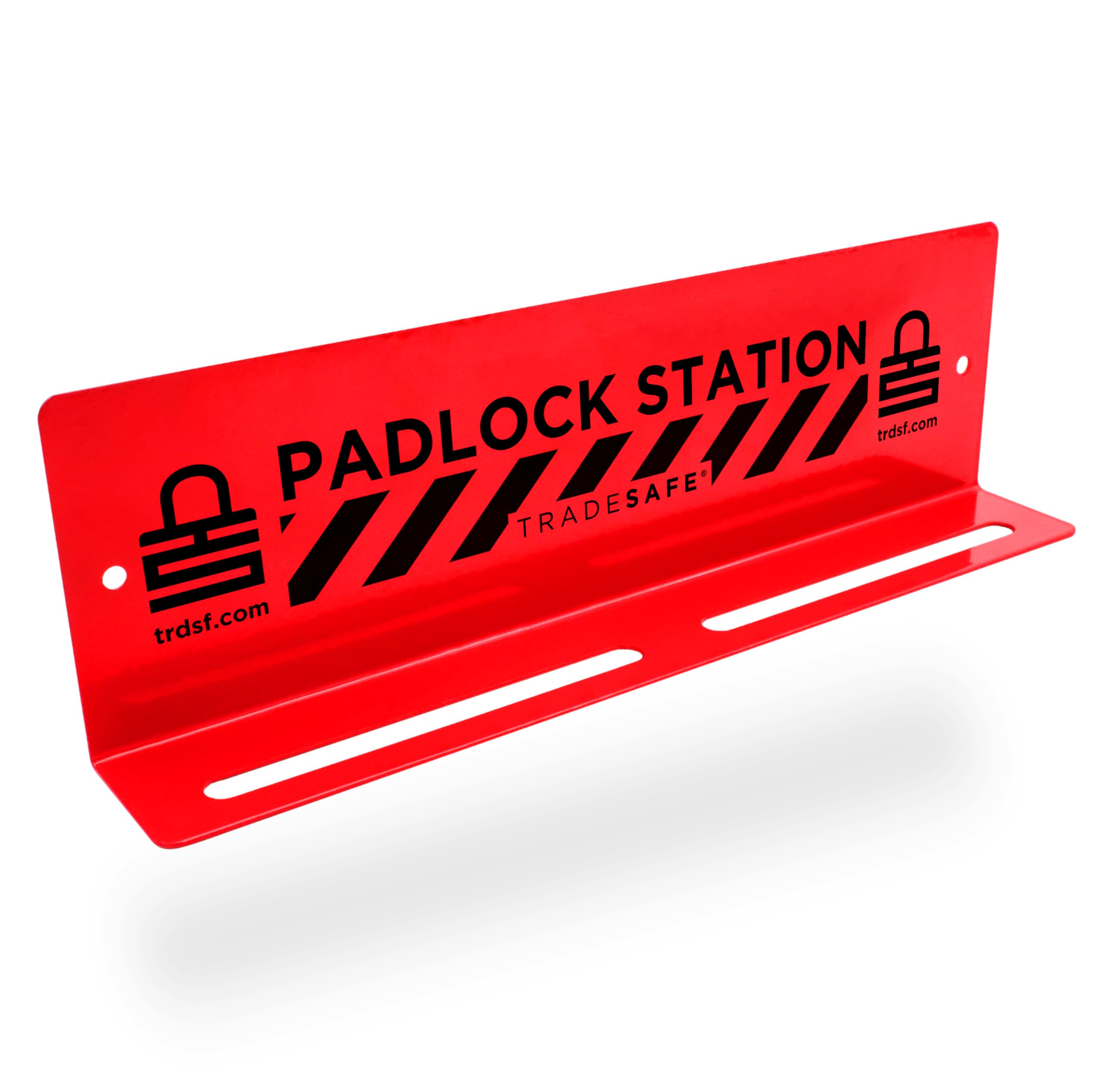 TRADESAFE Loto Lock Station, estación de bloqueo para candados de seguridad, candado que se adapta a hasta 10 candados, cuerpo de acero al carbono resistente a los impactos, no incluye candados