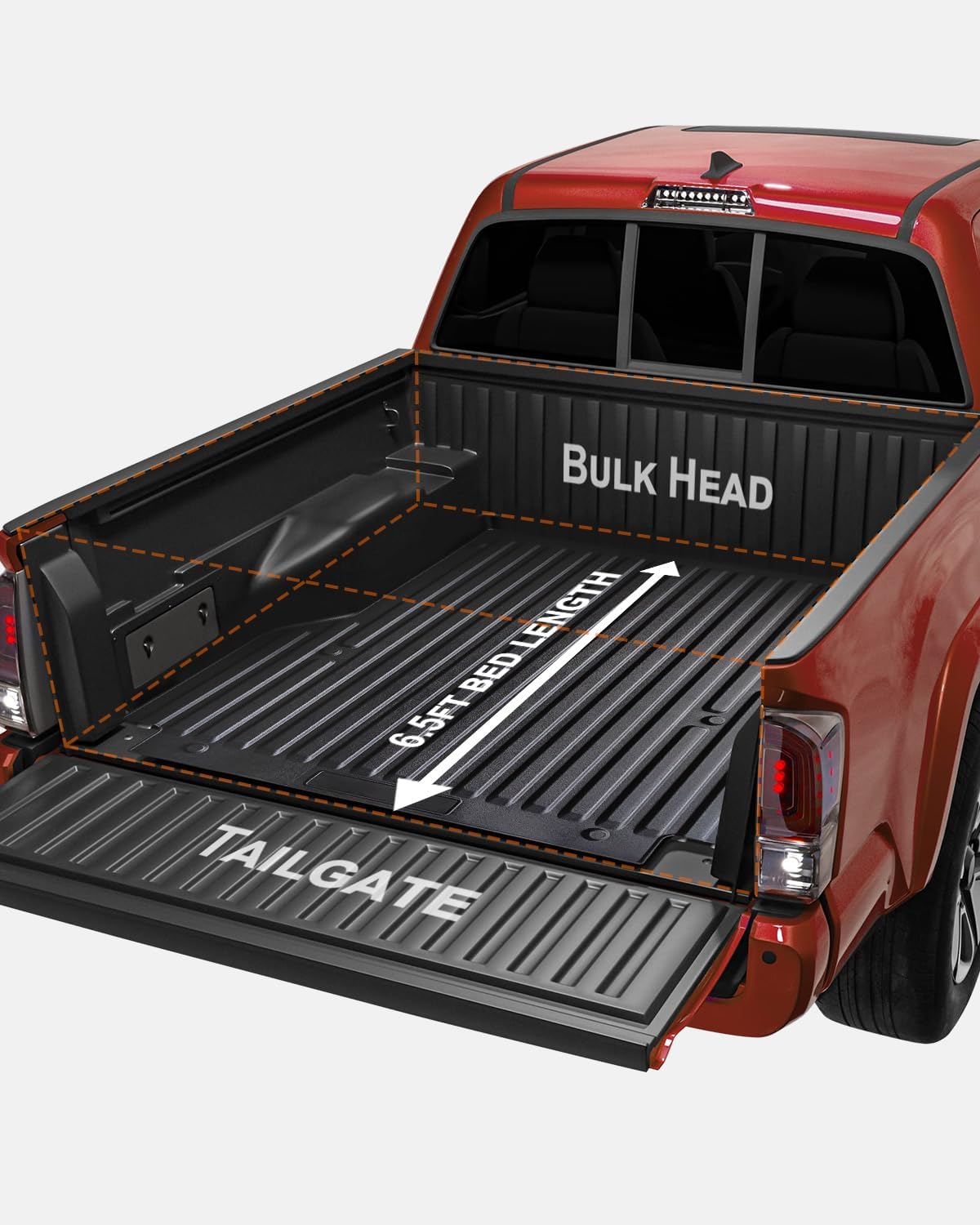 MIROZO Truck Bed Mats for Tacoma,Fits for Tacoma 2016-2023 Short Bed Liners 5ft Short Bed Accessories