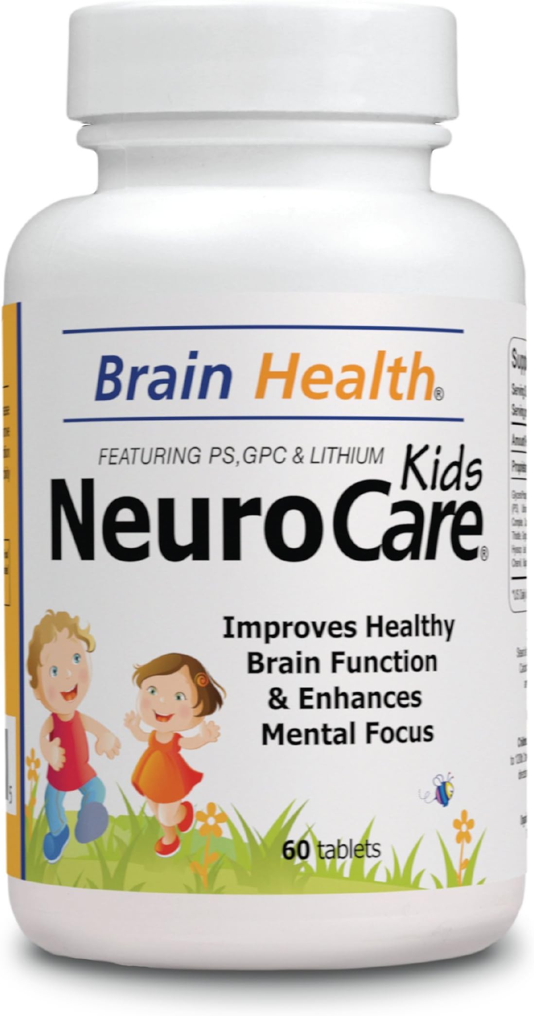 Neuro Care Kids - Brain Health 60 Tablets - Highly Concentrate Supplent - Dietary Supplement