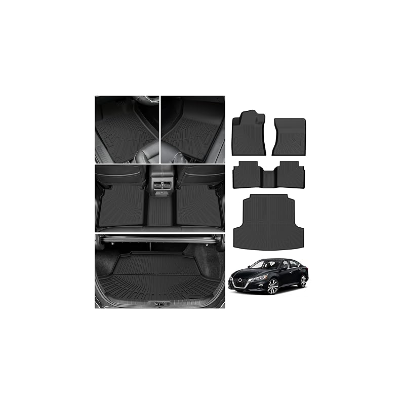Conjunto de tapetes automotivos e tapete de porta-malas para Nissan Altima 2019–2026 em TPE CARTIST CAR0615