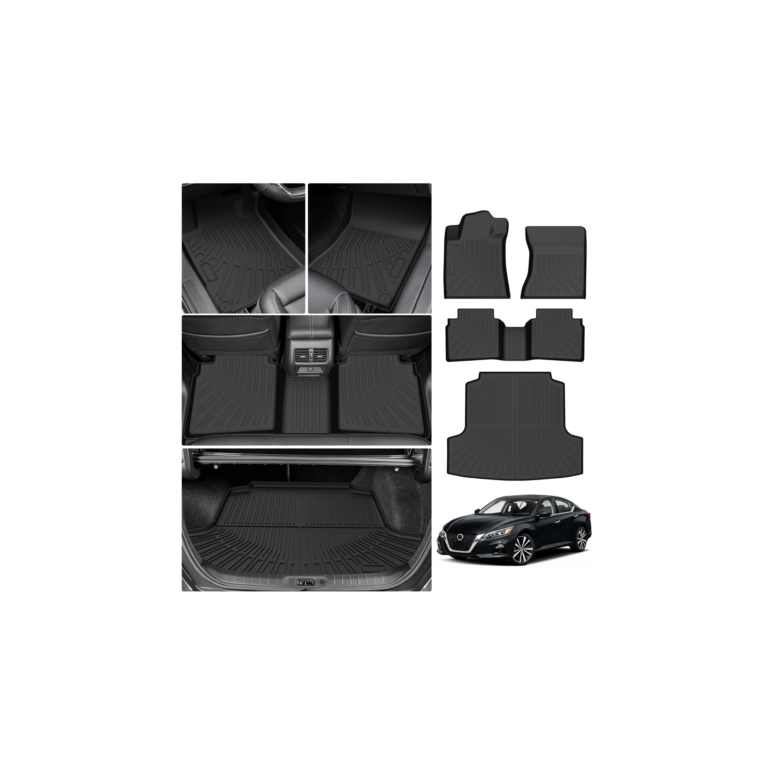 Cartist Floor Mats for Nissan Altima 2019-2025 2026, All Weather Cargo Liner for Altima Accessories, Heavy Duty TPE Cargo Mats, Car Accessories