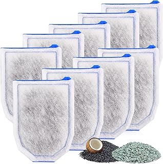 9 Pack Carbon Filter Large Compatible with Tetra Whisper EX30/EX45/EX70 Filters, Replacement Filter Cartridges Compatible with Whisper EX30/EX45/EX70 Filters