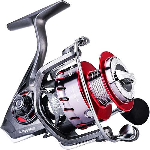 Miniatura 2 de Sougayilang Juego de caña de pescar y carrete de fibra de carbono telescópica caña de pescar 12+1BB carrete giratorio con estuche de transporte para