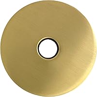 Vista 10 de Corla Brida de brazo de ducha moderna de gran tamaño de 4 pulgadas Placa de cubierta de escudo de repuesto universal (níquel cepillado)