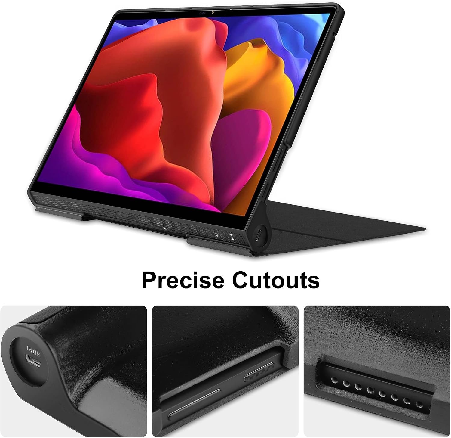 Case for Lenovo Yoga Pad Pro 13 Inch YT-K606F,Light Weight Slim Shockproof Magnetic Stand Leather Cover Case for Lenovo Yoga Pad Pro 13 Inch YT-K606/YT-K606F Tablet 2021 (Purple) image 2