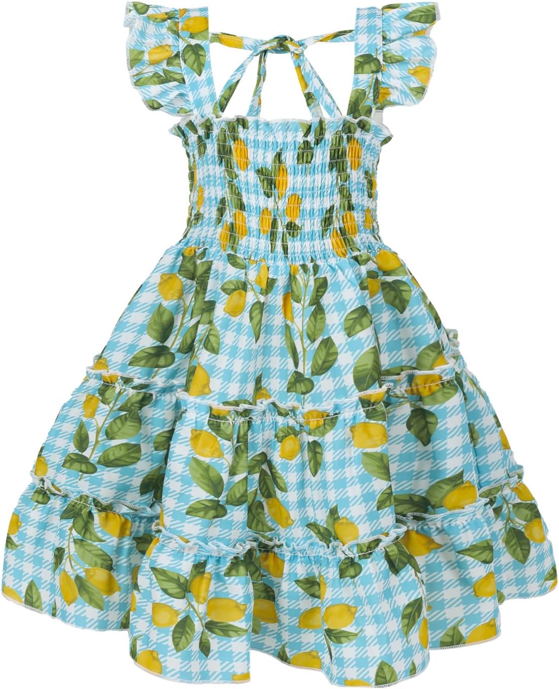 babygoal Toddler Baby Girl Dress, Ruffle Sleeve Princess Casual Beach Summer Kid Sundress