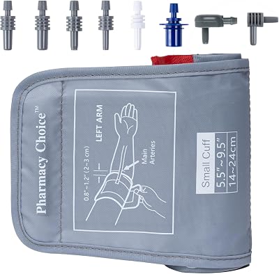 Small Blood Pressure Cuff for Kids, Slim Arm, Compatible with Most Monitors, ARM Blood Pressure Replacement Cuff with 8 Connectors (5.5-9.5)