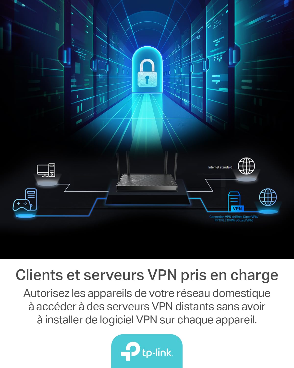 TP-Link Archer BE3600 Routeur WiFi 7, Vitesse jusquà 3,6 Gbit/s, bi-Bande, 2 Ports 2.5G, USB 3.0, 4 antennes à Haute Performance, EasyMesh, WPA3, Contrôle Parental, Antivirus intégré
