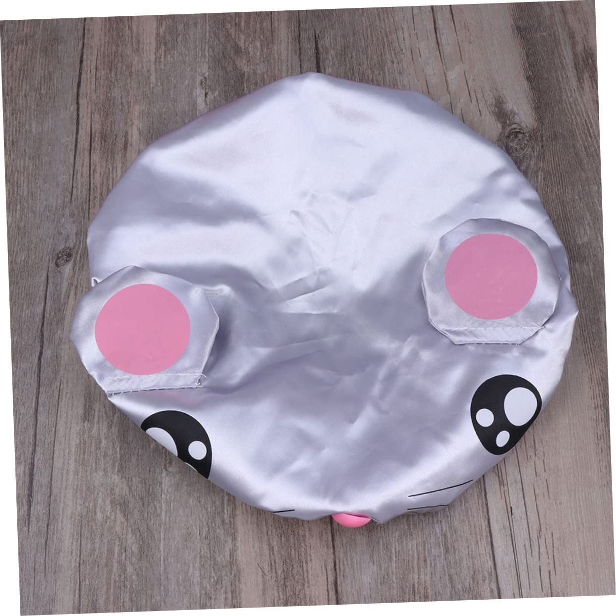VICASKY 10pièces Bonnet De Garçon Fille Réutilisable De Caps De Bain Étanches Cartoon Souris Et Grise Pour Et Baignade
