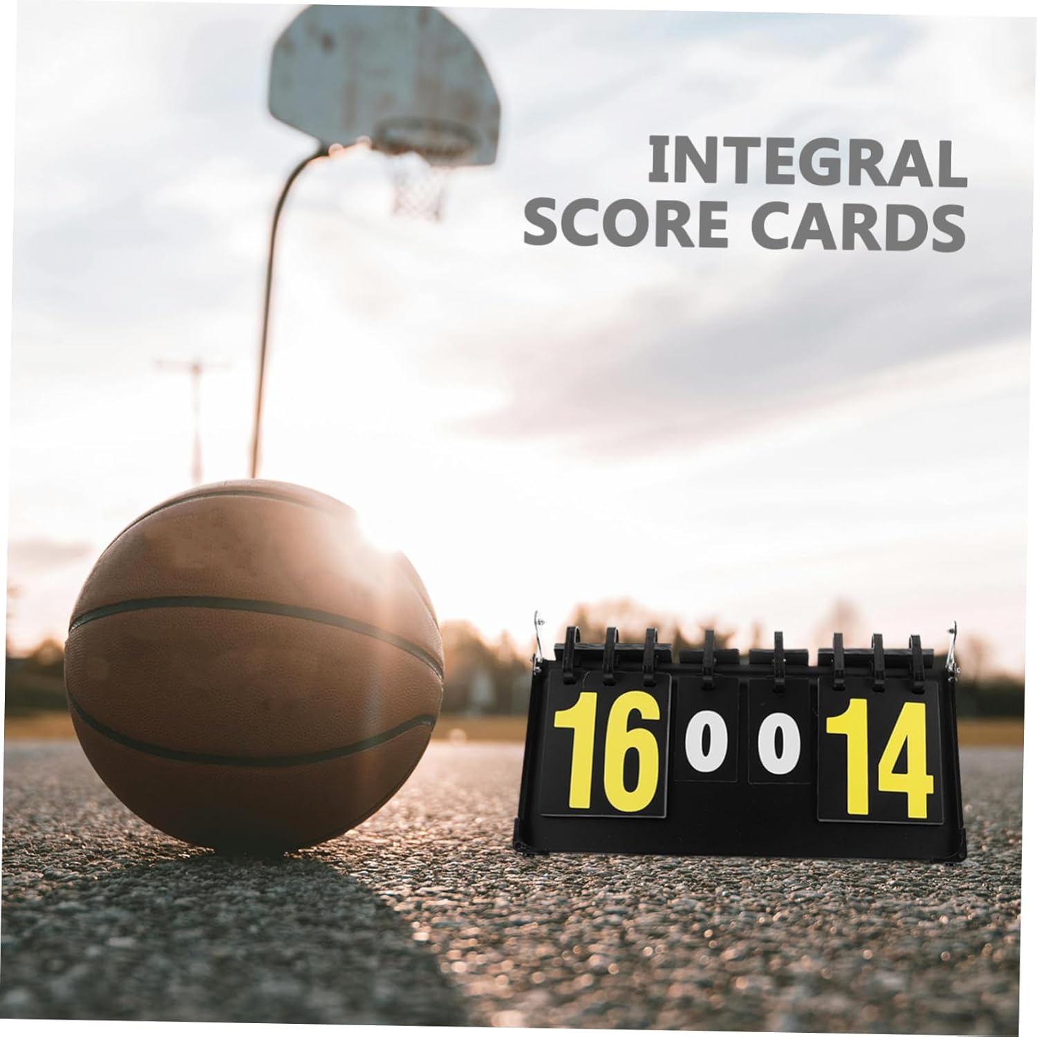 Portable Scoreboard for Basketball Dual-Sided Score Keeper for Games Lightweight and Design for for Sports Competitions and