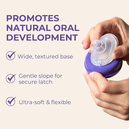 Miniatura 3 de Lansinoh NaturalWave - Tetinas para biberón, flujo medio, tamaño M, más de 3 meses, 4 unidades - 100% silicona suave y duradera, hechos sin BPA BPS,