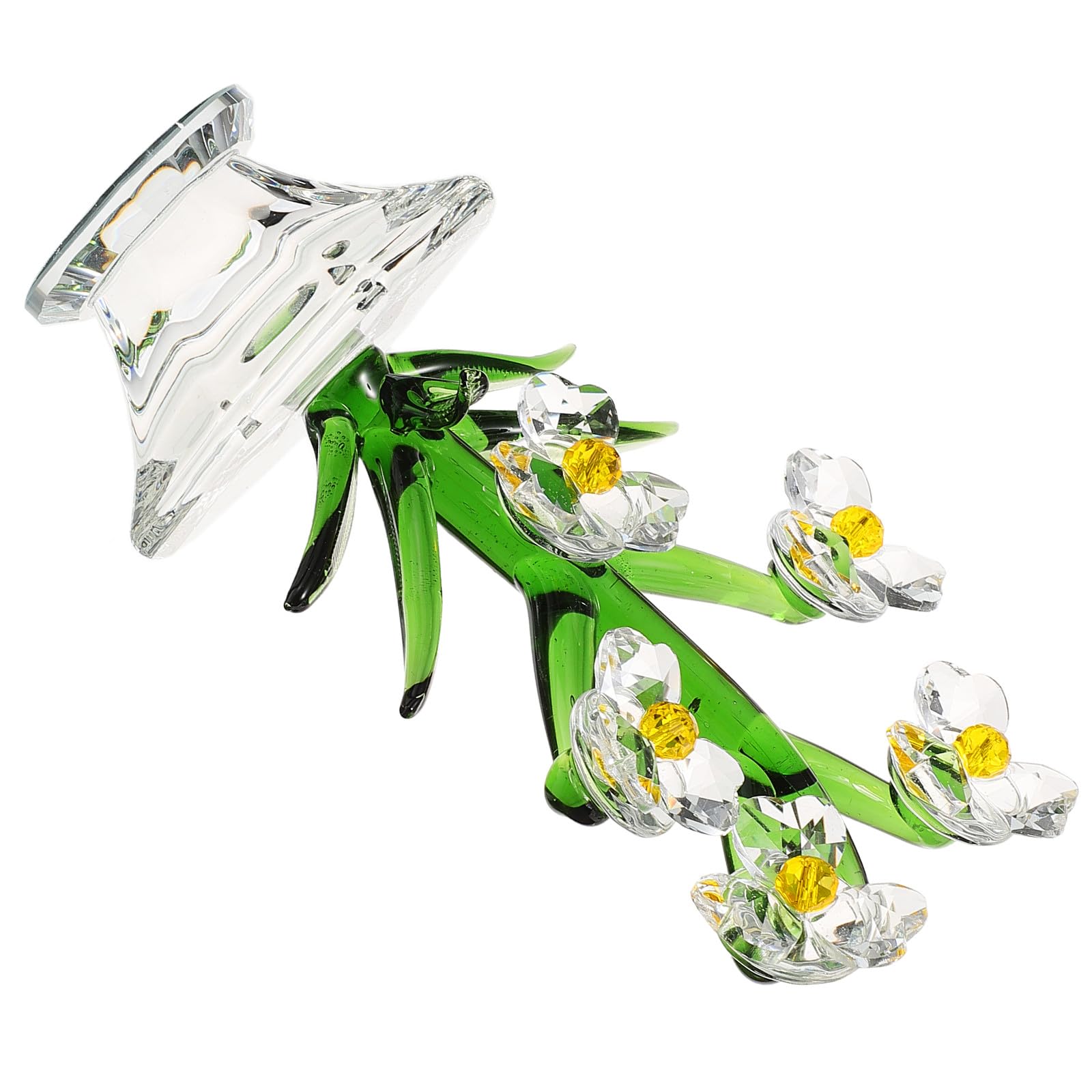 Figurine de fleur en cristal blanche HEMOTON, une idée cadeau délicate et unique pour femme