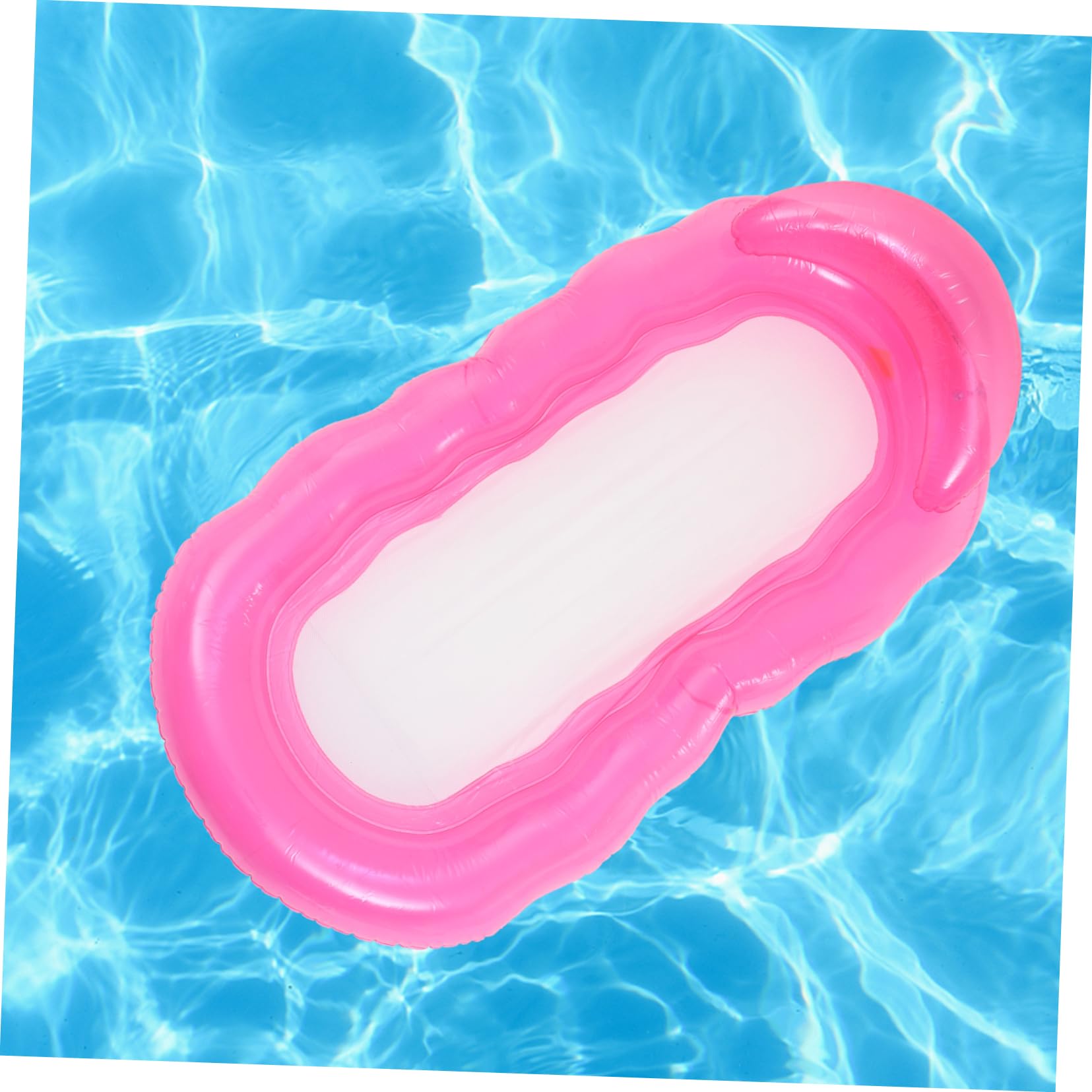 Milisten Chaise Flottante Gonflable gonflables de Piscine pour Enfants flotteurs pour la Piscine Chaise Longue Gonflable hamac Flottant Chaise Longue Flottante sur l'eau PVC Rose