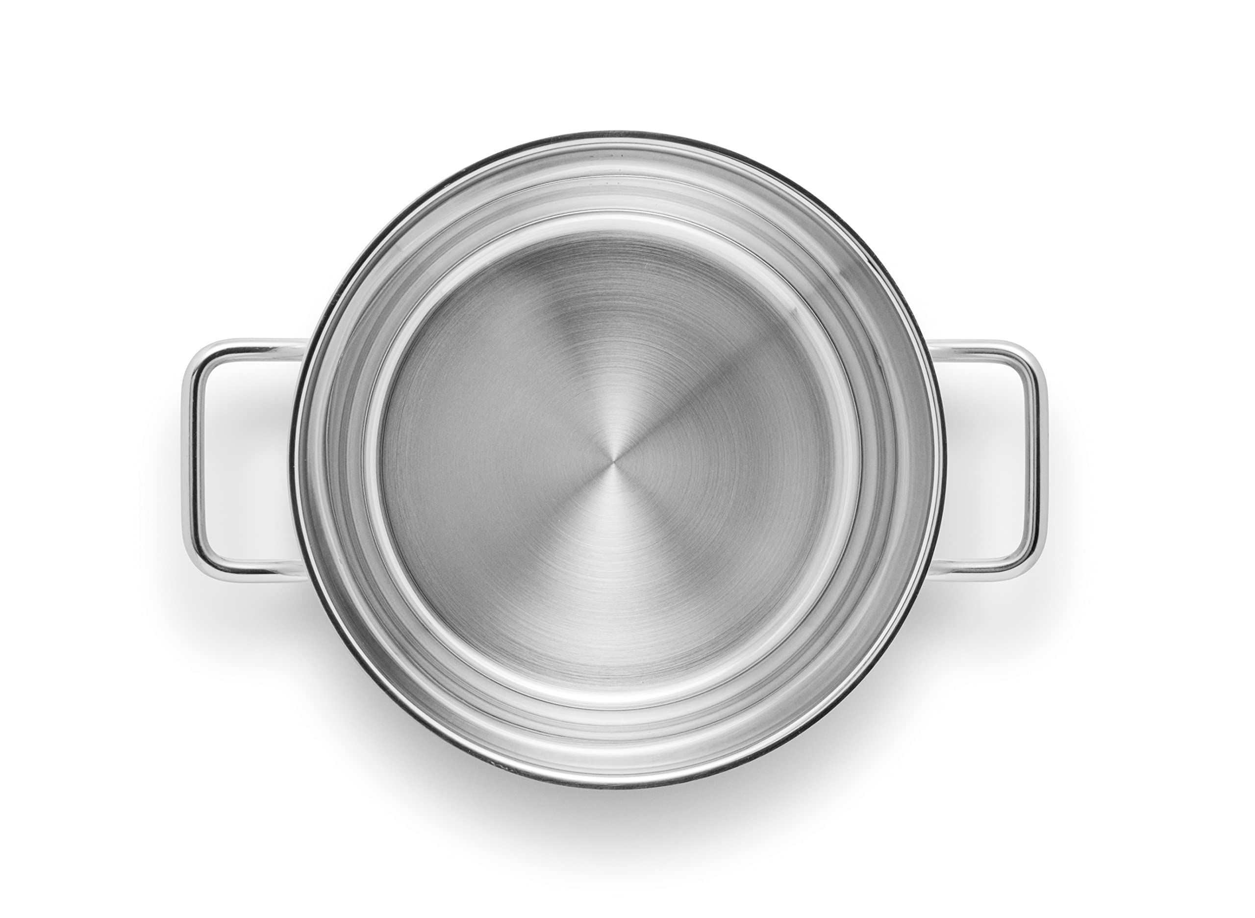 Eva Trio Casserole 10 l / 24 cm - Steel Base - Acier inoxydable pur, sans revêtement | Polished Steel
