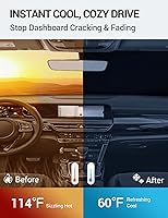 Vista 34 de Proadsy Parasol para parabrisas actualizado 2026, ajuste personalizado, Lexus NX 2022-2025 2026, 4 capas, plegable, protector de parasol frontal que