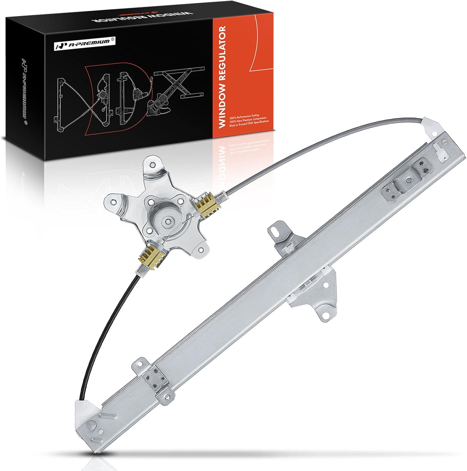 A-Premium Manual Window Regulator Rear Driver Side Compatible with Nissan Frontier 2005-2019 & Suzuki Equator 2009-2012