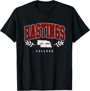 Hastings Arch Athletic Vintage Sports Tee for Men Women T-Shirt