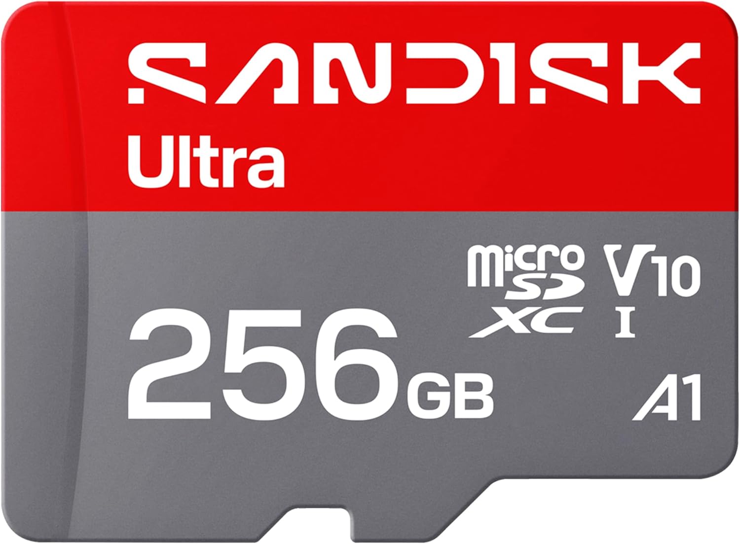 SANDISK Ultra microSDXC 256GB UHS-I Card + SD Adapter (up to 195MB/ Reading, Full HD Video, V10, U1, C10, A1) Card for Android Smartphones or Tablets, Cameras and Laptops