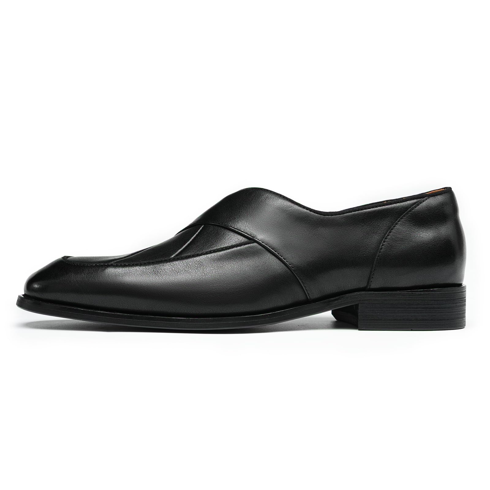 Loafers Retro Negocios para Hombres Mocasines Casuales en Cuero Genuino Zapatos Slip On Formales