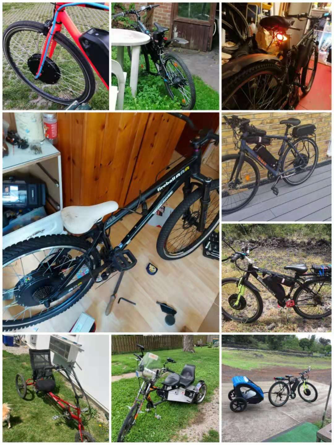 Amazon | 電動自転車変換キット36V48V 250Wモーター16