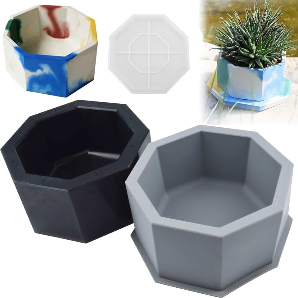 large concrete planter molds