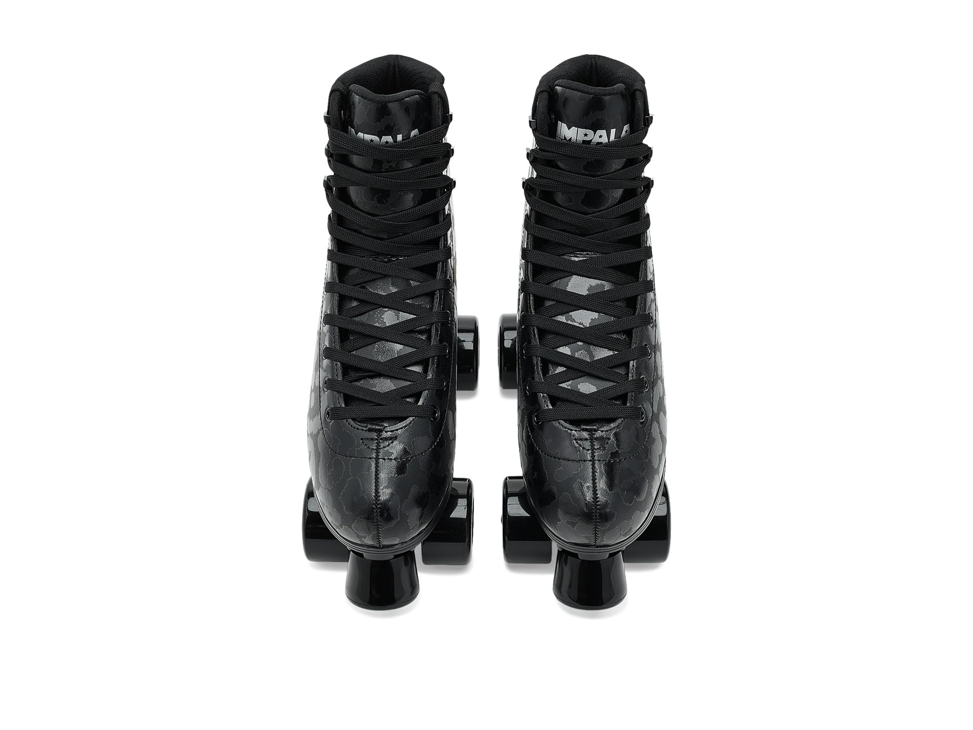 Impala Pattini a rotelle, unisex, per adulti, Impala Quad, nero/leopardato, 5
