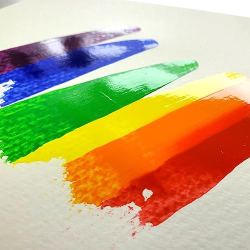 Miniatura 8 de Grumbacher Bloc de papel acrílico de 9 x 12 pulgadas con páginas de entrada y salida, 140 libras  300 GSM, cable lateral, 24 hojasbloc de notas