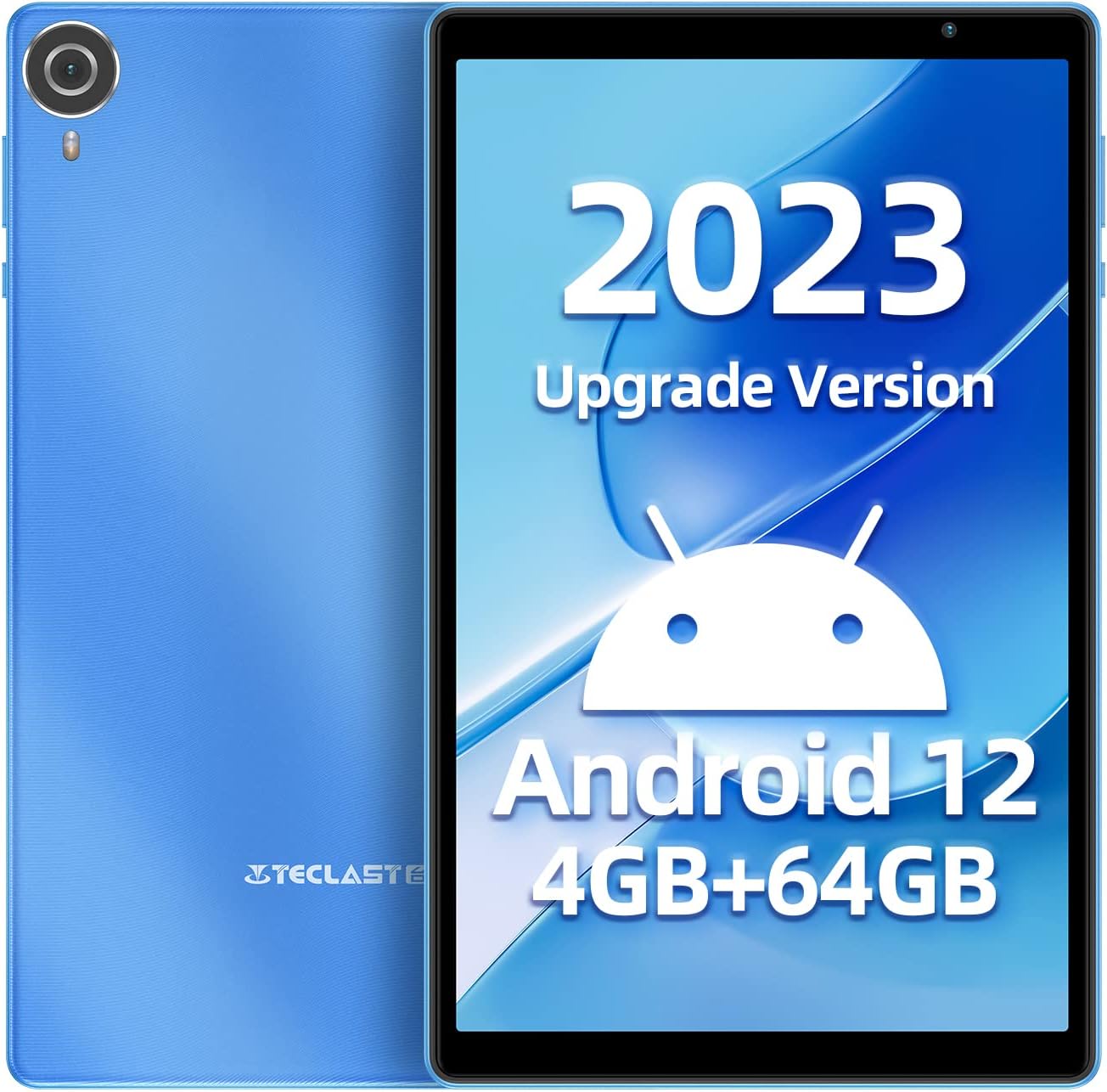 TECLAST P25T Android 12 Tablet 10.1 Pollici 4GB RAM+64GB ROM(TF 1TB), Quad Core 1.8GHz, 2.4G/5G WiFi, 1280×800 IPS, Bluetooth 5.0/Dual Camere/Google GMS/Widevine L1/Type C/Face ID/OTG/GPS/Blue (2023) TECLAST P25T Android 12 Tablet 10.1 Pollici 4GB RAM+64GB ROM(TF 1TB), Quad Core 1.8GHz, 2.4G/5G WiFi, 1280×800 IPS, Bluetooth 5.0/Dual Camere/Google GMS/Widevine L1/Type C/Face ID/OTG/GPS/Blue (2023)