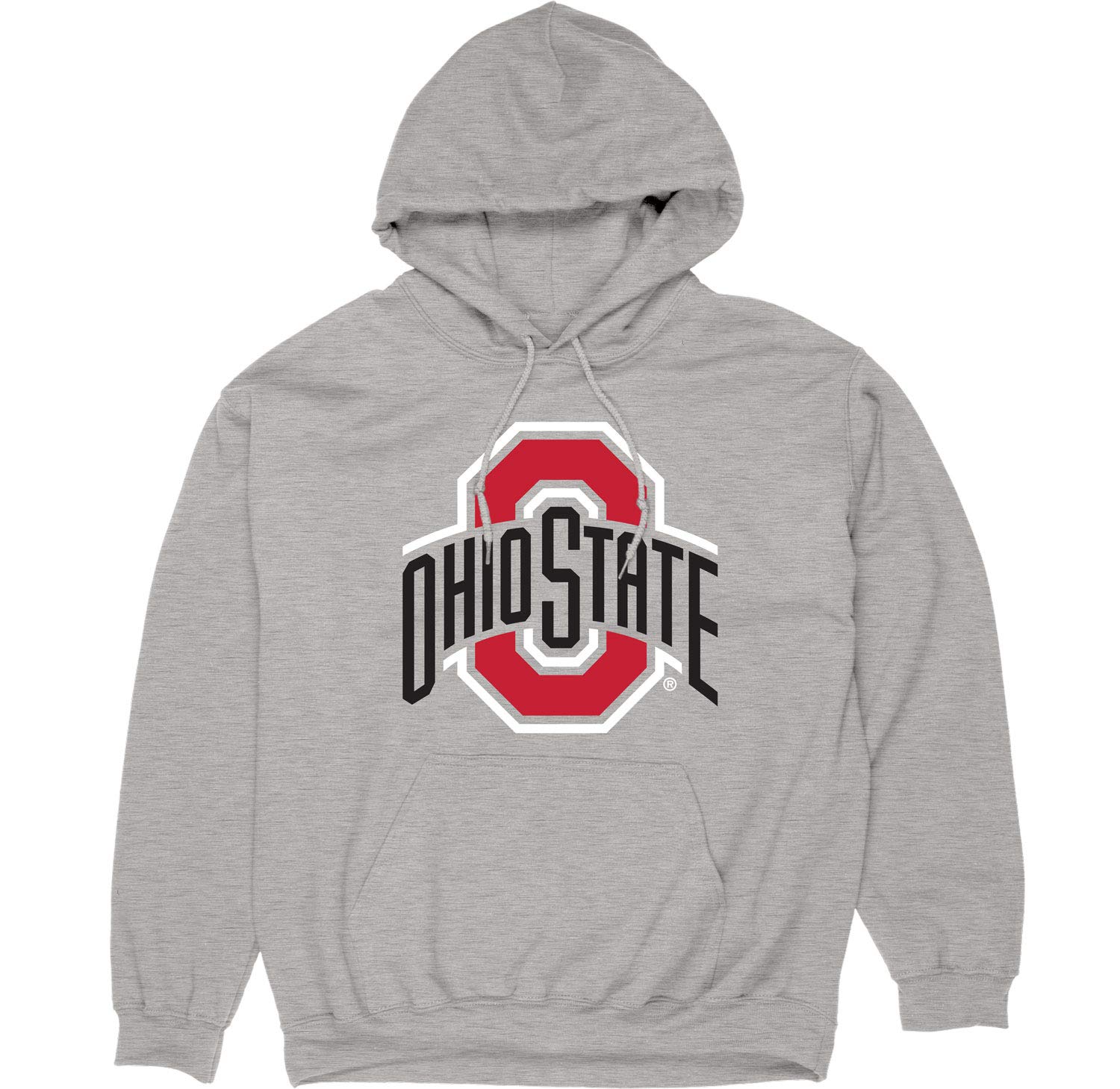 Blue 84 Men's Ohio State Buckeyes Hoodie Gray Icon, Ohio State Buckeyes Gray, Large