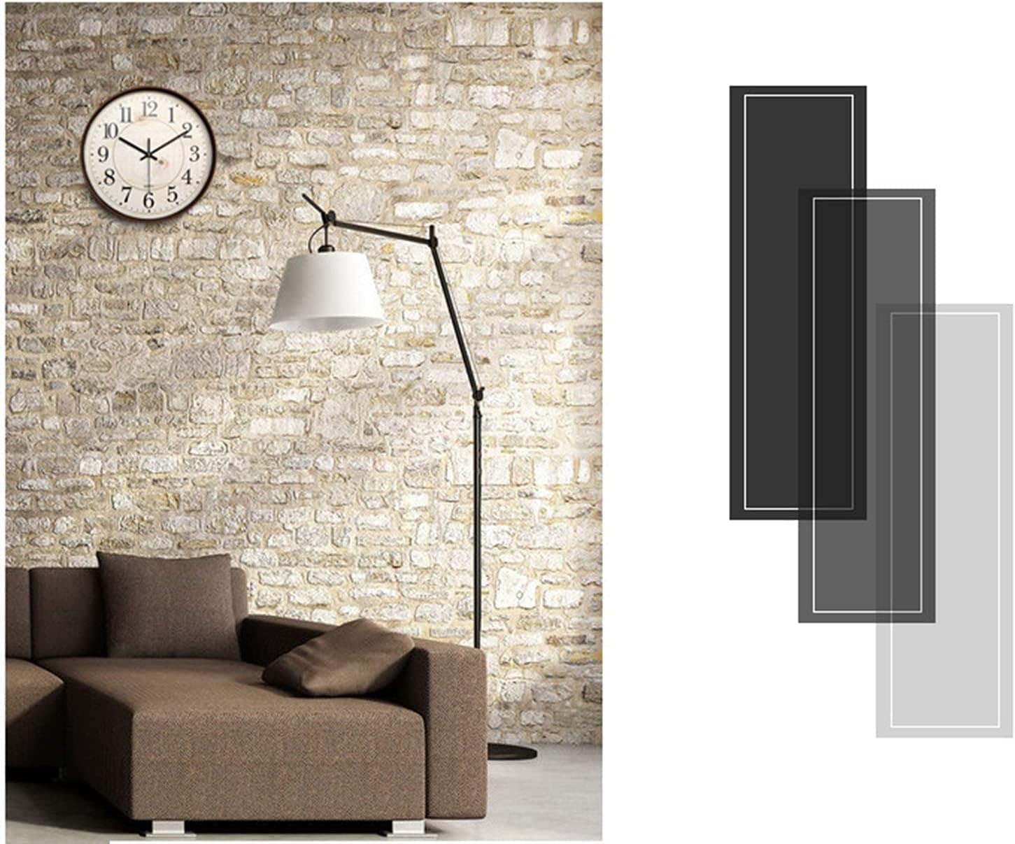 XJBTBA Horloge Murale intérieure extérieure, 12 Pouces, étanche à la poussière, sans tic-tac, Horloge à Quartz à Piles pour Cuisine/Salle de Bain/Douche/Piscine/terrasse/extérieur