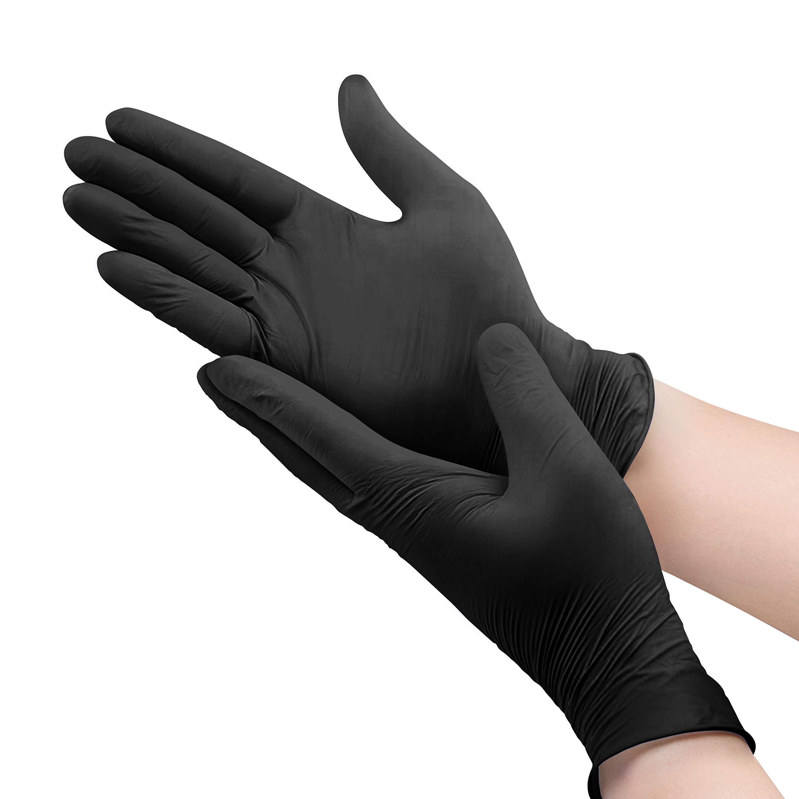 MicroFlex Midknight Touch Black Nitrile Gloves - Medium (Pack of 100)