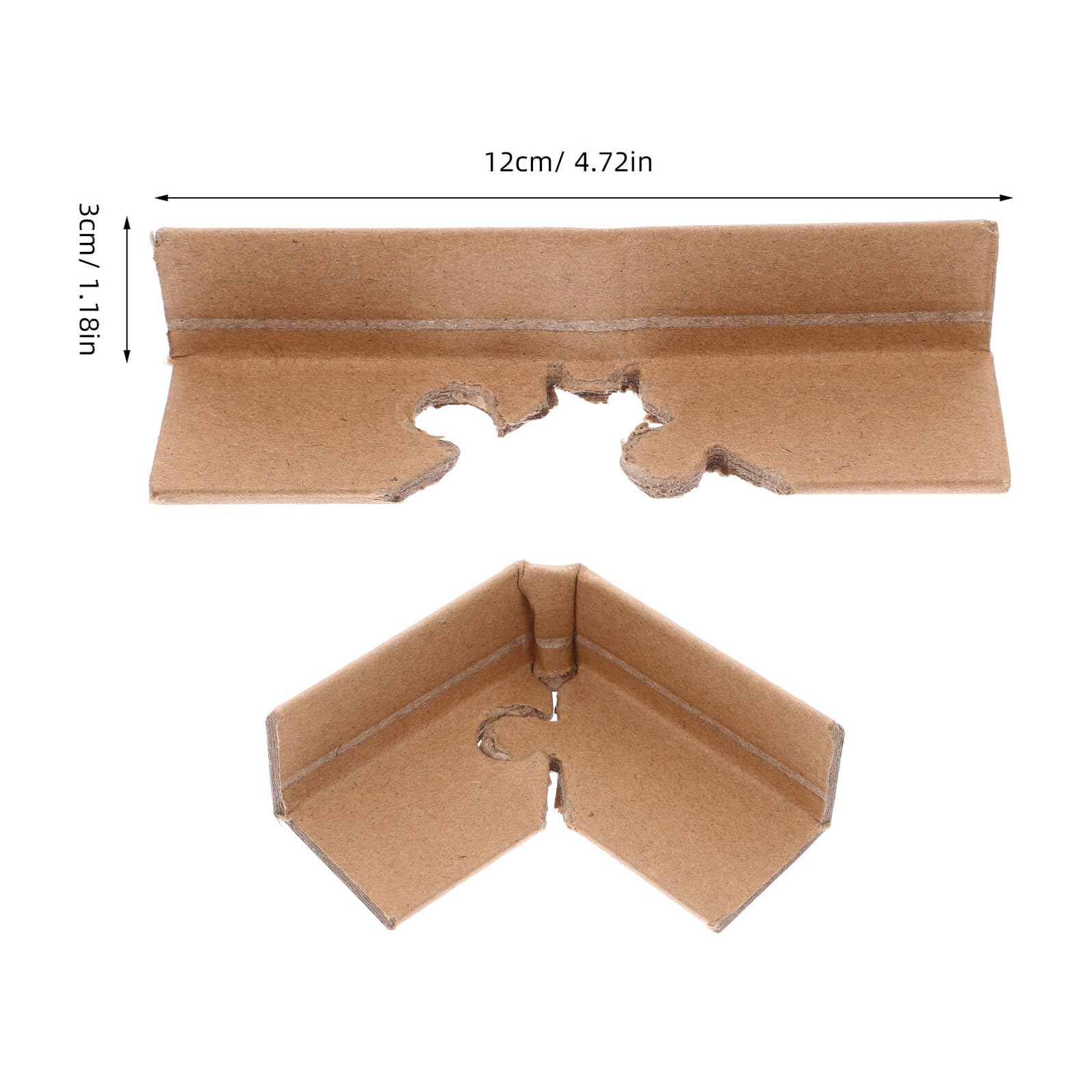 Protections D’Angle en Carton Renforcé 120X30X4 MM Lot de 50 Pièces Protections D’Angle pour Emballages en L pour Expédition et Cartons Meubles Fragile