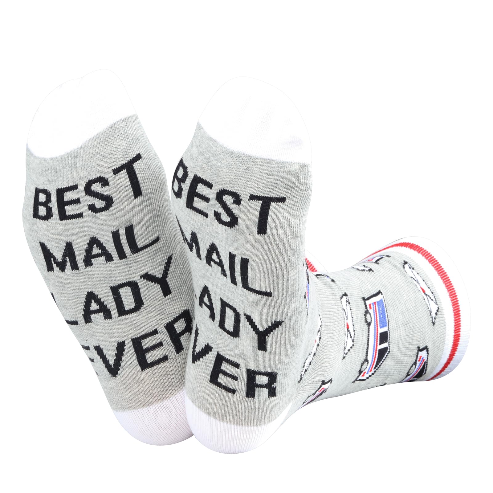 TSOTMOMail Lady Socks Best Mail Lady Ever Gift for Women Appreciation Gift Mail Carrier Gift Mailman