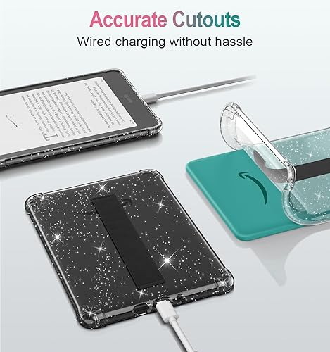 Miniatura 123 de MoKo Funda para Kindle Paperwhite de 6.8" (11ª generación-2021) y Kindle Paperwhite Signature Edition, ultra transparente, suave, flexible, Negro