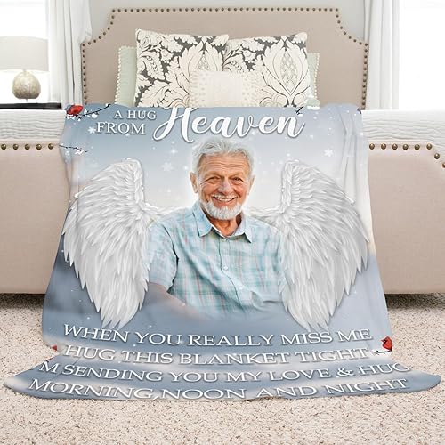 Miniatura 3 de D-Story Ship Next Day - Manta conmemorativa personalizada con fotos por la pérdida de un ser querido, regalos de memoria amorosa, manta de