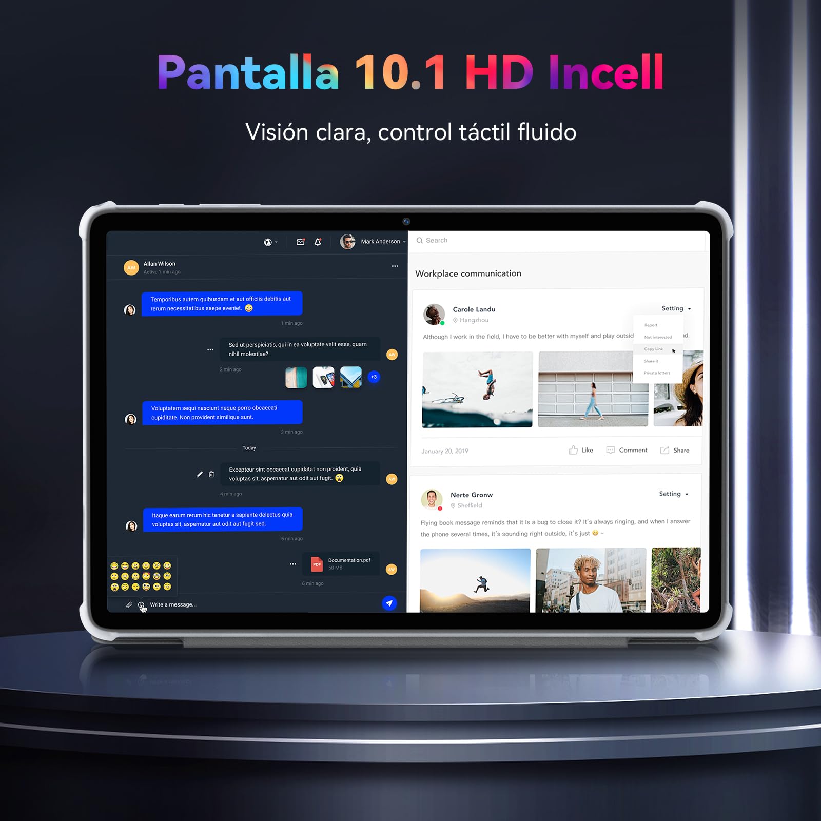 2026 Tablet 10 Pulgadas Android 16, 24GB RAM + 256+2TB TF, Gemini AI, Octa-Core, 5G WiFi 6, Widevine L1, GMS, GPS, BT 5.0, 5000mAh, 5+8MP, 3.5mm Audio, FHD Tablet con Teclado + Ratón + Funda
