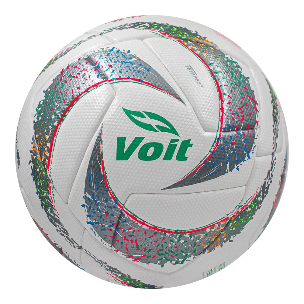 Voit Soccer Ball No. 5 Morph Liga MX Opening 2024 FIFA Pro Quality: Designed for Professional, Luguilla Edition White and Grey