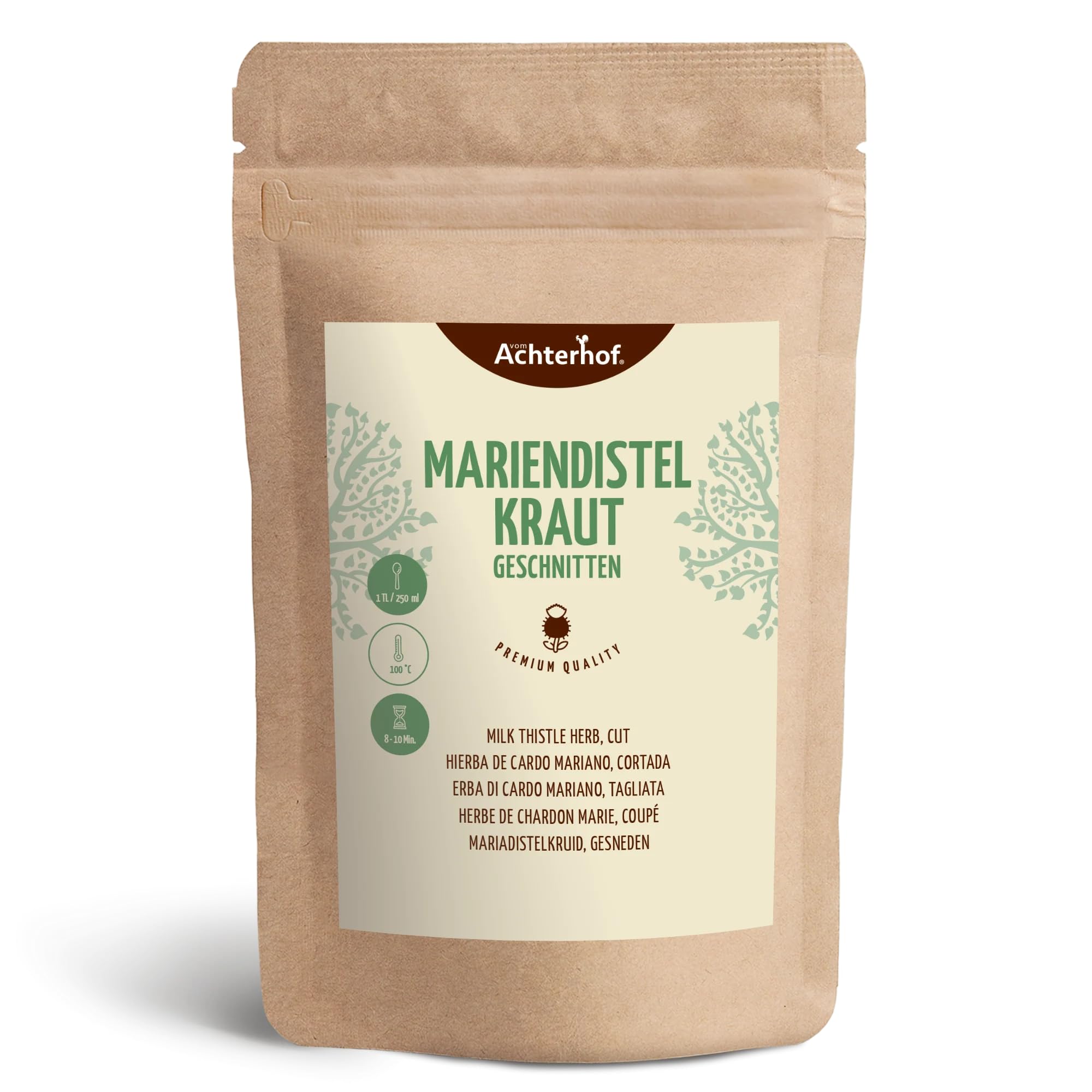 250 g Mariendistelkraut geschnitten Mariendistel-Tee Kräuter-Tee vom-Achterhof